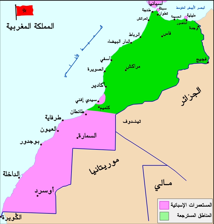 خريطة شمال المغرب , دولة المغرب والخريطة الشمالية