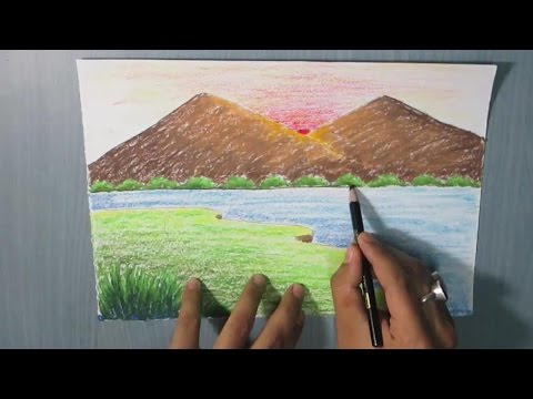 رسم منظر طبيعي سهل للاطفال - اطفالنا هم قرة اعيننا 5277 3