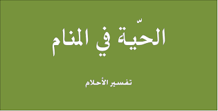 تفسير الحية في المنام , الحيه في المنام ما تفسيرها في الواقع